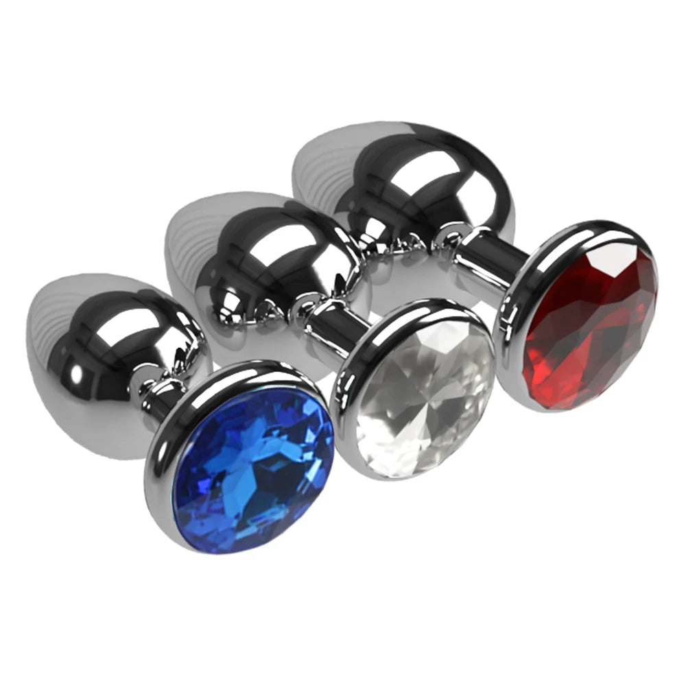 Set de 3 Plugs Anales de Acero - Estimulación Progresiva S M L
