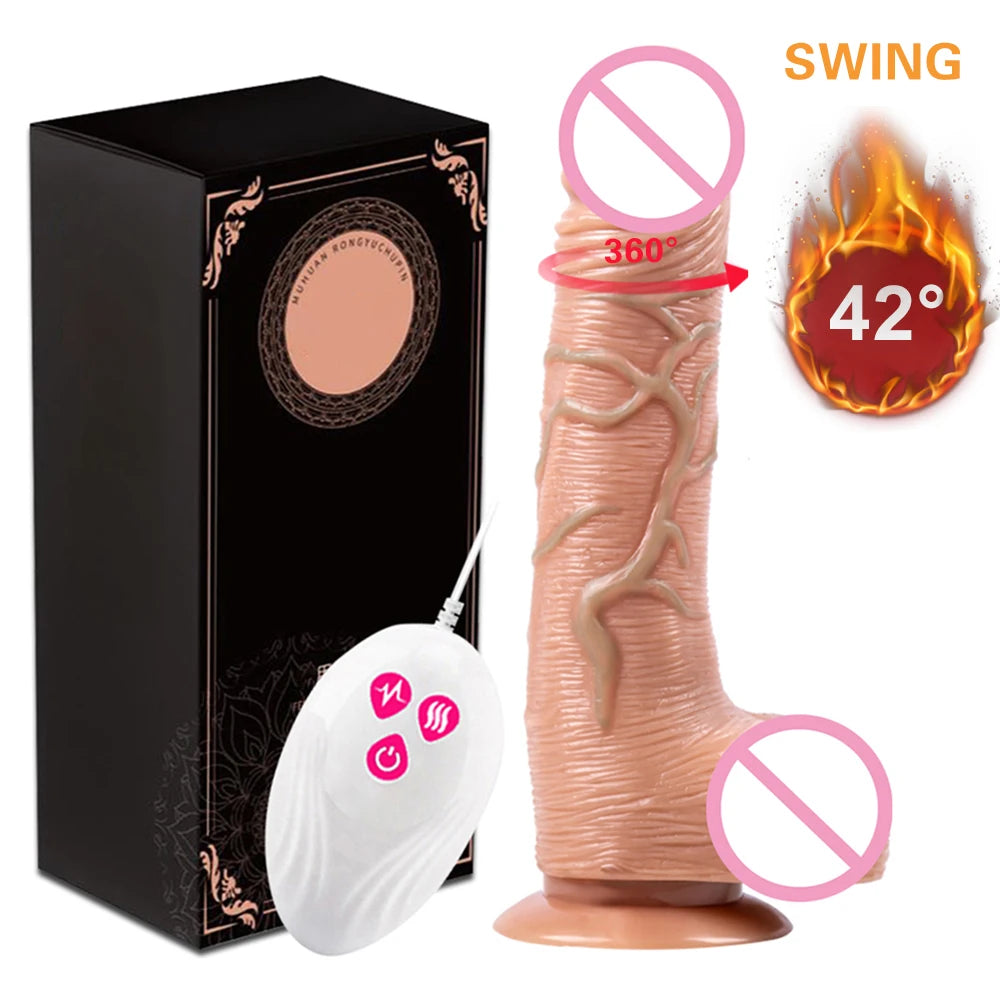 FireMotion - Dildo Telescópico Vibración Empuje y Calentamiento
