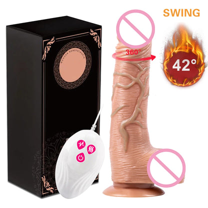 FireMotion - Dildo Telescópico Vibración Empuje y Calentamiento
