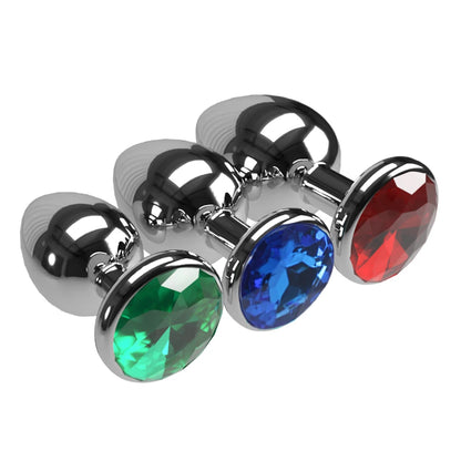 Set de 3 Plugs Anales de Acero - Estimulación Progresiva S M L
