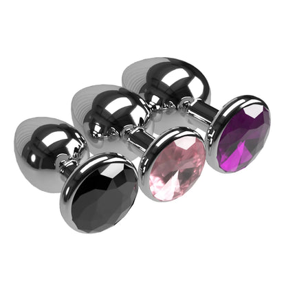 Set de 3 Plugs Anales de Acero - Estimulación Progresiva S M L