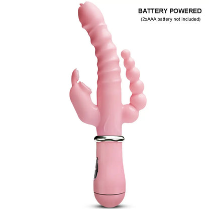 Dual Ecstasy 3/1 - Vibrador Rabbit Triple Estimulación